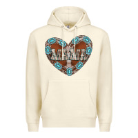 Sandshell mama heart cowhide Premium Hoodie - CowhideDigitalArt