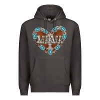 Smoke mama heart cowhide Premium Hoodie - CowhideDigitalArt