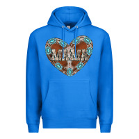 True Royal mama heart cowhide Premium Hoodie - CowhideDigitalArt