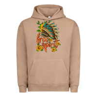 Pigment Burro free spirit sunflower and indian headdress Urban Hoodie - HRA Design Shop