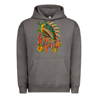 Pigment Tornado free spirit sunflower and indian headdress Urban Hoodie - HRA Design Shop
