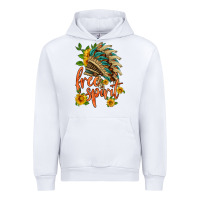 White free spirit sunflower and indian headdress Urban Hoodie - HRA Design Shop