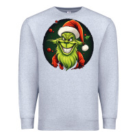 Heather Grey Grinch Premium Sweatshirt - Unal Design