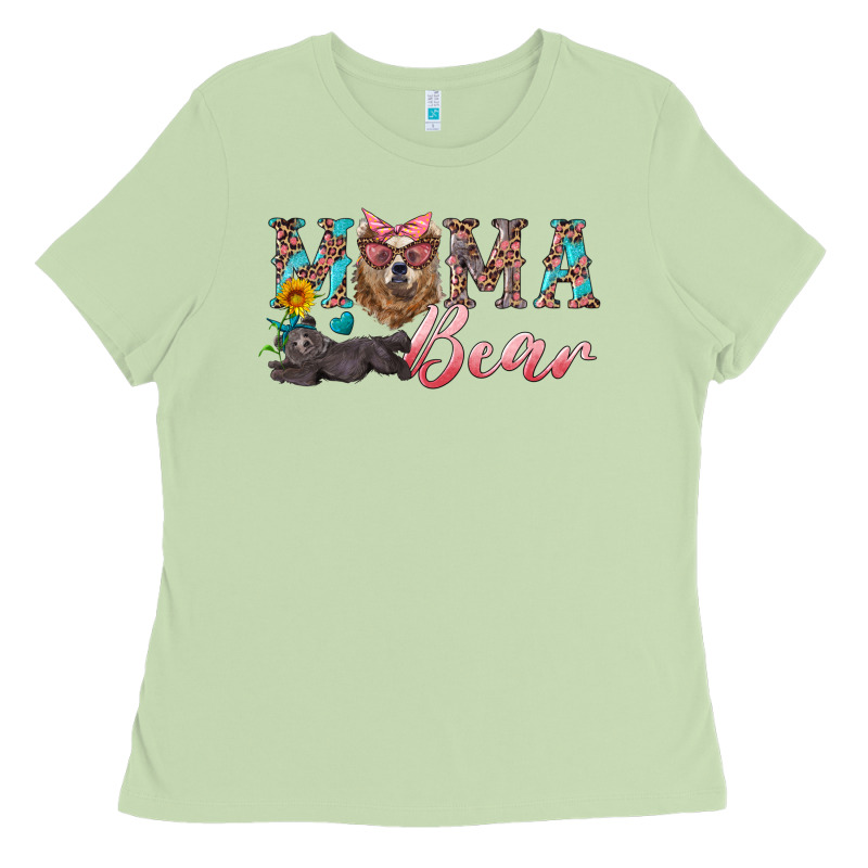 Mama Bear With Mama And Baby Ladies Tee by Artiststas | Teevron