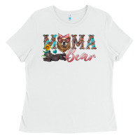 White mama bear with mama and baby Ladies Tee - Artiststas