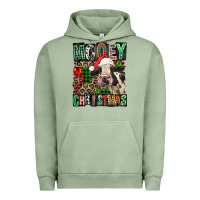 Pigment Oil Green Mooey christmas Urban Hoodie - FaDigitalArtStudio
