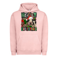 Pigment Salmon Mooey christmas Urban Hoodie - FaDigitalArtStudio