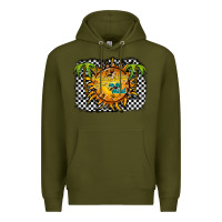 Army Green sunshine on my mind Premium Hoodie - RacoonDesign