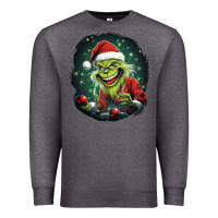 Charcoal Heather Grinch Premium Sweatshirt - Unal Design