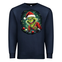 Navy Grinch Premium Sweatshirt - Unal Design