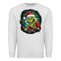 Oatmeal Heather Grinch Premium Sweatshirt - Unal Design