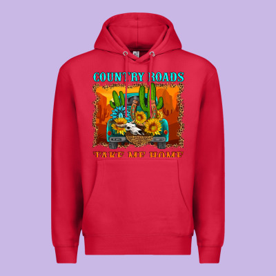 Country Roads Take Me Home Premium Hoodie Designed By Hra Design Shop