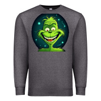 Charcoal Heather Grinch Premium Sweatshirt - Unal Design
