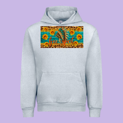 Free Spirit License Plate Urban Hoodie Designed By Hra Design Shop