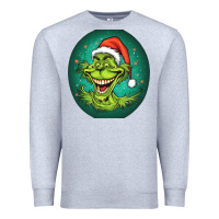 Heather Grey Grinch Premium Sweatshirt - Unal Design