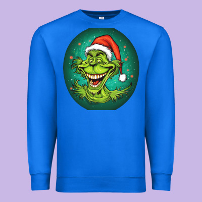 Grinch Premium Sweatshirt Designed By Unal Design