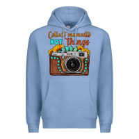 Colony Blue collect moments not things sunflower gemstone vintage camera Premium Hoodie - FaDigitalArtStudio