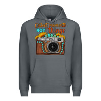 Rock collect moments not things sunflower gemstone vintage camera Premium Hoodie - FaDigitalArtStudio