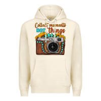 Tofu collect moments not things sunflower gemstone vintage camera Premium Hoodie - FaDigitalArtStudio