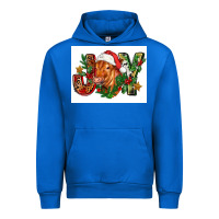 Cobalt christmas heifer joy Urban Hoodie - FaDigitalArtStudio