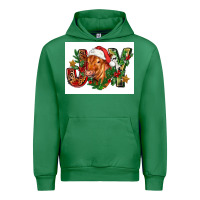 Emerald christmas heifer joy Urban Hoodie - FaDigitalArtStudio