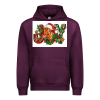 Mauve Wine christmas heifer joy Urban Hoodie - FaDigitalArtStudio