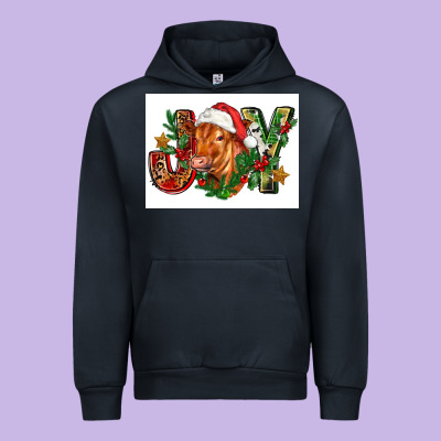 Christmas Heifer Joy Urban Hoodie Designed By Fadigitalartstudio