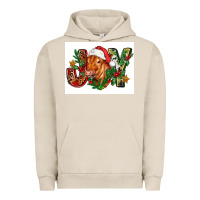 Pigment French Oak christmas heifer joy Urban Hoodie - FaDigitalArtStudio