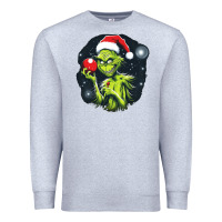 Heather Grey Grinch Premium Sweatshirt - Unal Design