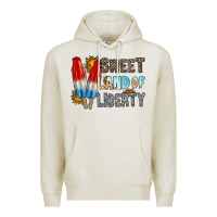 Oatmeal Heather sweet land of liberty Premium Hoodie - RacoonDesign
