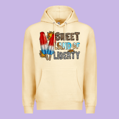 Sweet Land Of Liberty Premium Hoodie Designed By Racoondesign