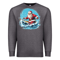 Charcoal Heather happy santa Premium Sweatshirt - Unal Design