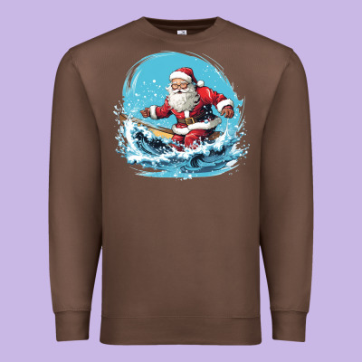 Happy Santa Premium Sweatshirt Designed By Unal Design