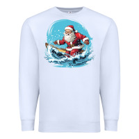 White happy santa Premium Sweatshirt - Unal Design