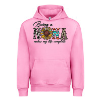 Fuchsia Pink being nana makes my life complate Urban Hoodie - CowhideDigitalArt