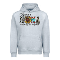 Heather Grey being nana makes my life complate Urban Hoodie - CowhideDigitalArt