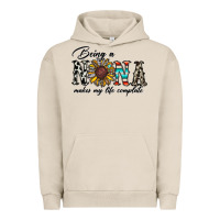 Pigment French Oak being nana makes my life complate Urban Hoodie - CowhideDigitalArt
