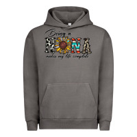 Pigment Tornado being nana makes my life complate Urban Hoodie - CowhideDigitalArt