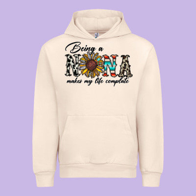 Being Nana Makes My Life Complate Urban Hoodie Designed By Cowhidedigitalart