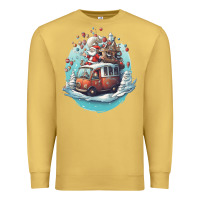 Antique Gold happy santa Premium Sweatshirt - Unal Design