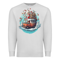 Dove Grey happy santa Premium Sweatshirt - Unal Design