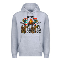 Heather Grey one hot mama Premium Hoodie - CowhideDigitalArt