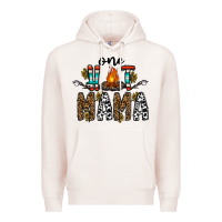Pale Pink one hot mama Premium Hoodie - CowhideDigitalArt