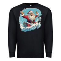 Black happy santa Premium Sweatshirt - Unal Design