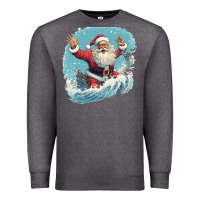 Charcoal Heather happy santa Premium Sweatshirt - Unal Design