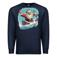 Navy happy santa Premium Sweatshirt - Unal Design