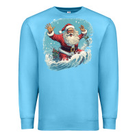 Ocean Blue happy santa Premium Sweatshirt - Unal Design