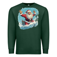 Sports Green happy santa Premium Sweatshirt - Unal Design