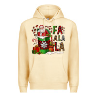 Pina Colada fa la la la la christmas santa claus coffee cup Premium Hoodie - FaDigitalArtStudio