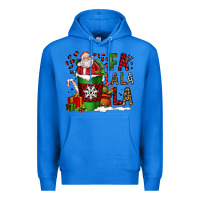 True Royal fa la la la la christmas santa claus coffee cup Premium Hoodie - FaDigitalArtStudio